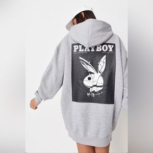 missguided x playboy swearshirt dress
